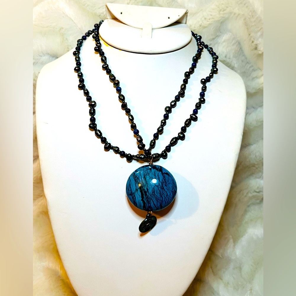 Shauna Bazner Accessories pearl & store necklace NWT